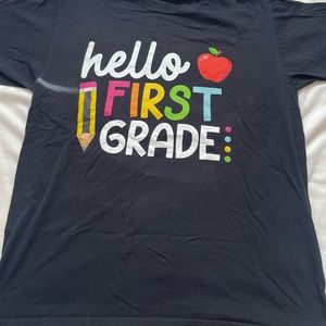 First Grade teacher t shirt size L